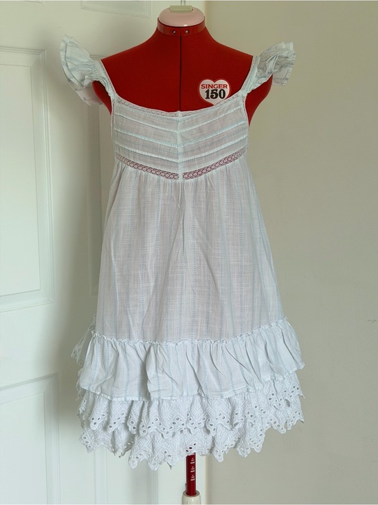 Shabby Chic Dresses & Skirts - Shabby Chic by Rachel Ashwell 100% Cotton Babydoll Nightgown Dress S Ruffle Lace